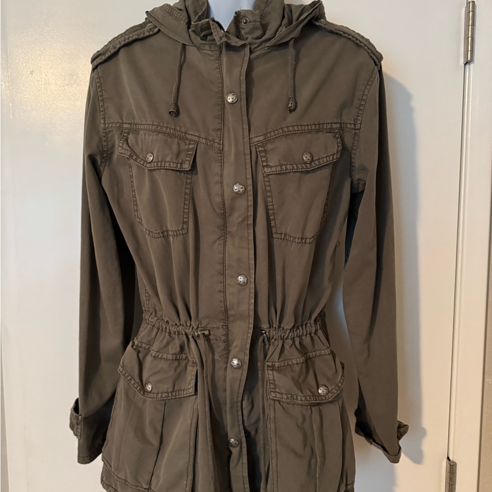 Women's Olive Green Utility Jacket